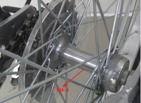 Hub, Rear, for Charger with Caliper, RH-7